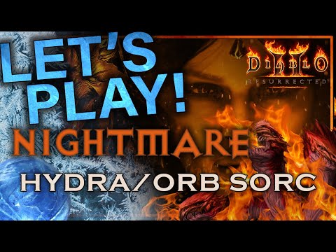 [Nightmare] Hydra/Frozen Orb Sorceress Guided Playthrough | Diablo 2 Resurrected