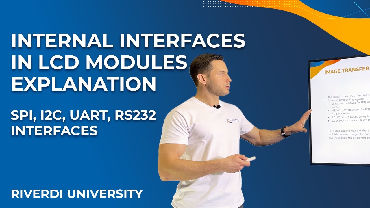 Interfaces in LCD modules - SPI interface - I2C interface - RS232 interface - UART interface