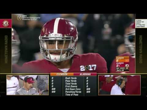 2016 CFP National Championship (Alabama Radio Broadcast) - #2 Clemson vs. #1 Alabama (HD)