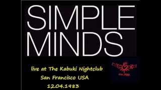 Simple Minds - Kabuki Nightclub San Francisco USA 12.04.1983