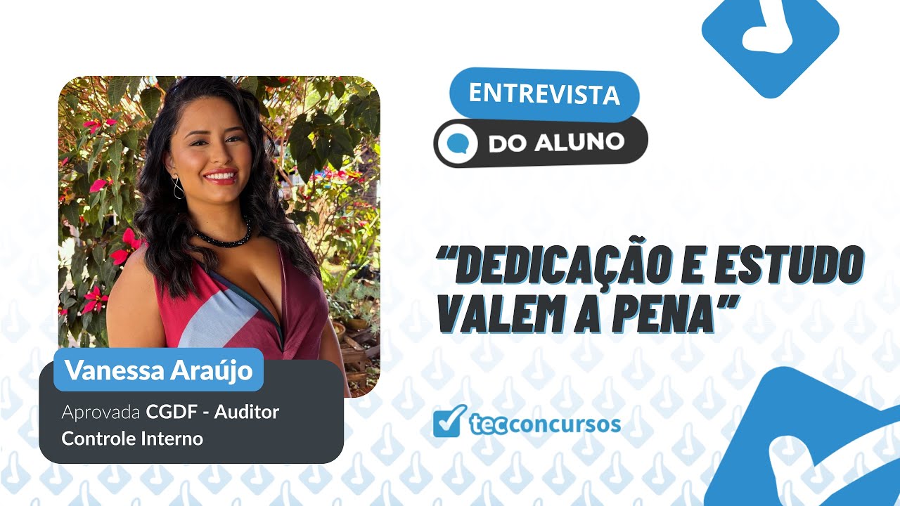 APROVADA AUDITORA VANESSA ARAÚJO - CGDF para o cargo de Auditor Controle Interno