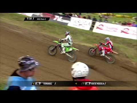 Van de Moosdijk &  Boisrame vs Fernandez | MX2 Race 2 | MXGP of Czech Republic 2021 #motocross