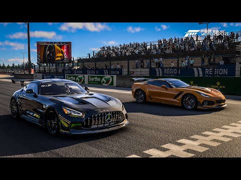 Forza Motorsport Drag Race: Corvette C7 ZR1 vs Mercedes-AMG GT Black-Series
