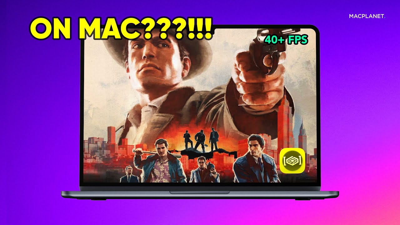 Playing Mafia Definitive Edition on MacBook Air