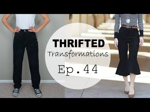 Thrifted Transformations | Ep. 44 (DIY Flared Pants)