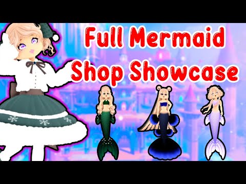Full Glitterfrost Mermaid Shop Showcase Tails And Accessories Royale High