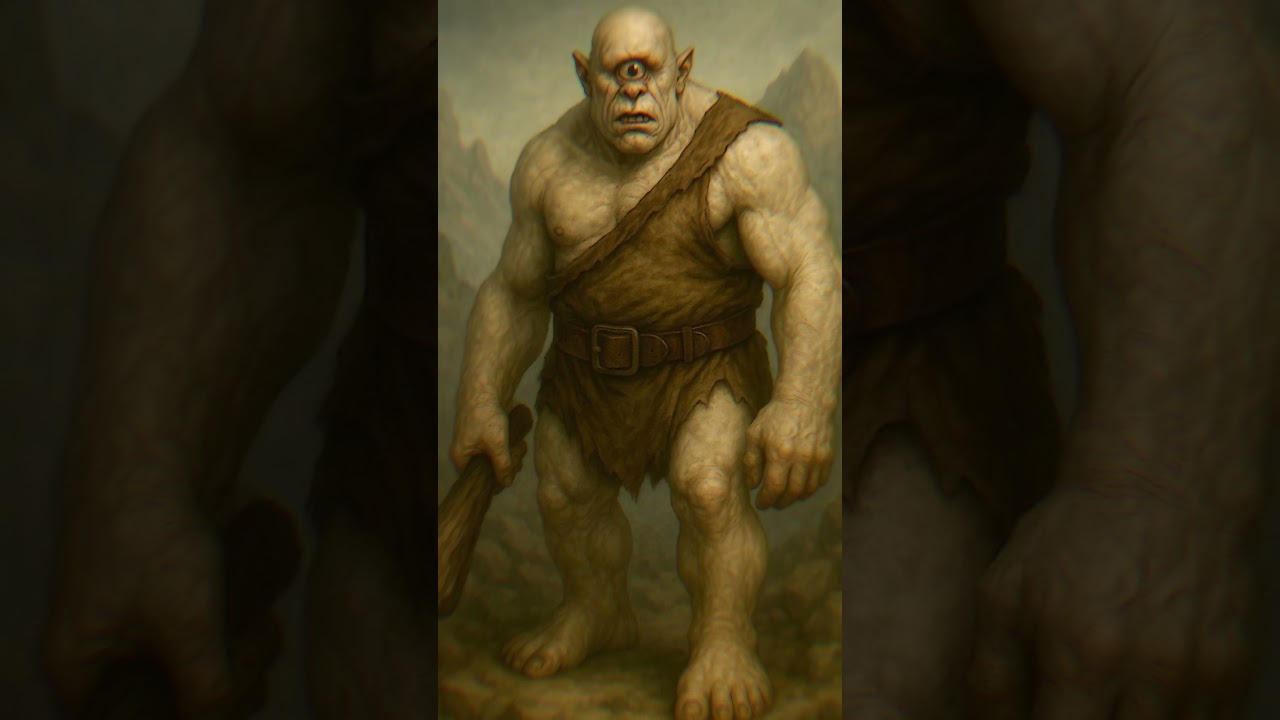 A giant one-eyed cyclops, incredible strength, a ferocious nature, and skill in blacksmithing. #art