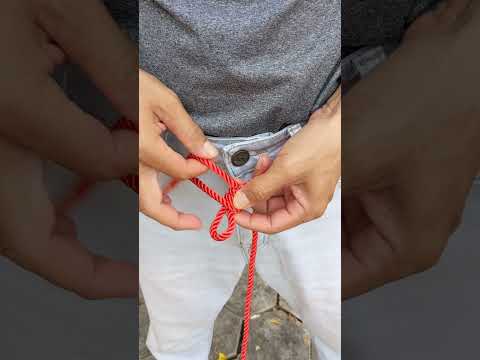 Ideas of using rope knot for Belt. #knots #shorts #diyknot