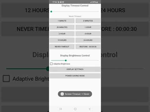 No Screen Off /Display Timeout video thumbnail