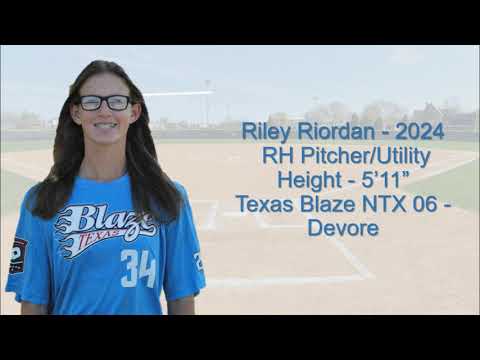 Riordan 2024   Pitching