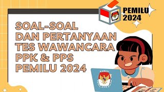 Download lagu BOCORAN SOAL TES WAWANCARA PPK & PPS PEMILU 2024 YANG KELUAR |KOMISI PEMILIHAN UMUM|‼️ PASTI LOLOS mp3 Download lagu BOCORAN SOAL TES WAWANCARA PPK & PPS PEMILU 2024 YANG KELUAR |KOMISI PEMILIHAN UMUM|‼️ PASTI LOLOS mp3
