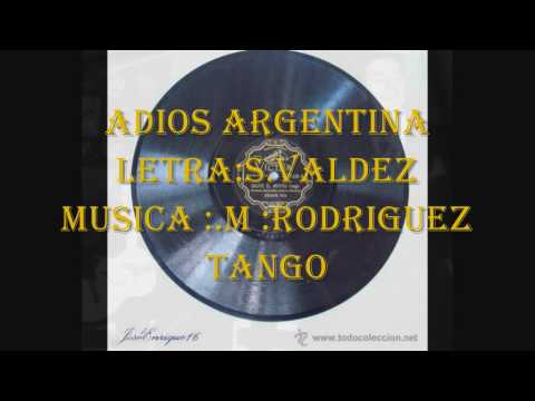 Alberto Vila - Adios Argentina - Tango