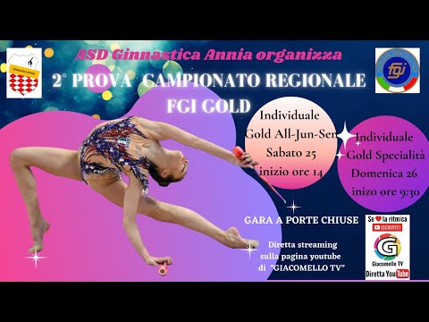 1 PT. Sabato 25 Settembre 2021- FGI 2ª Prova Campionato Regionale Ginnastica Ritmica - Cartura (PD)