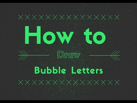 Elementary Art Lesson: How To Draw Bubble Letters For...