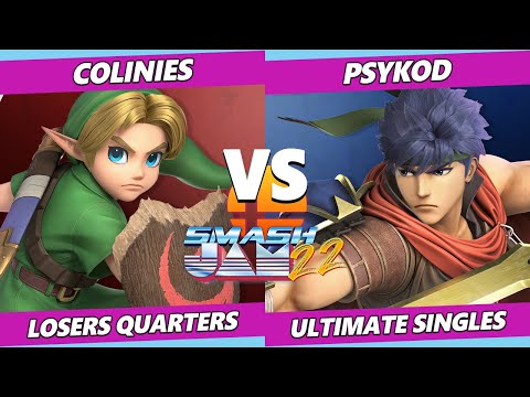 Smash Jam 22 Losers Quarters - Colinies (Young Link) Vs. PsyKoD (Ike) SSBU Ultimate Tournament