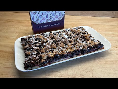 Tarte crumble myrtilles /citronBlueberry/lemon crumble tart