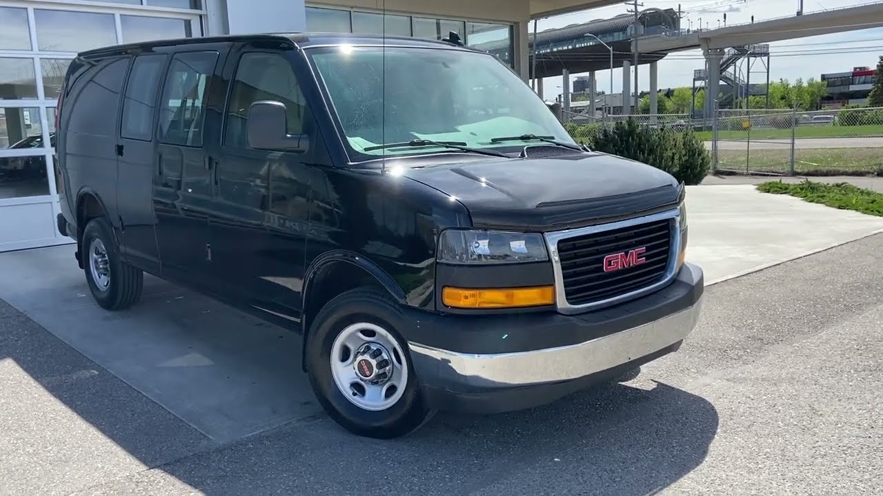Black 2020 GMC Savana Cargo Van 2500HD Review Calgary ...