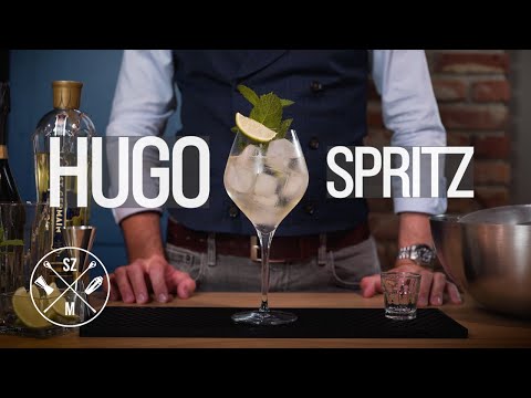 How to make a HUGO SPRITZ? A drink with PROSECCO and elderflower liqueur | cocktail philosophy | ...