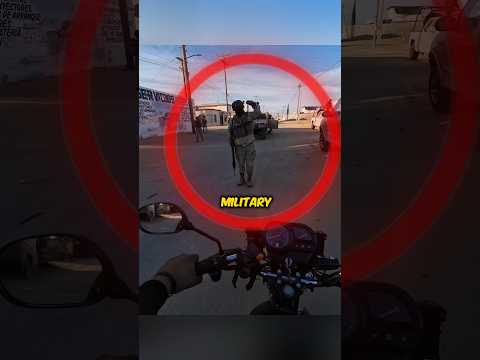 Biker gets stopped by the Military !