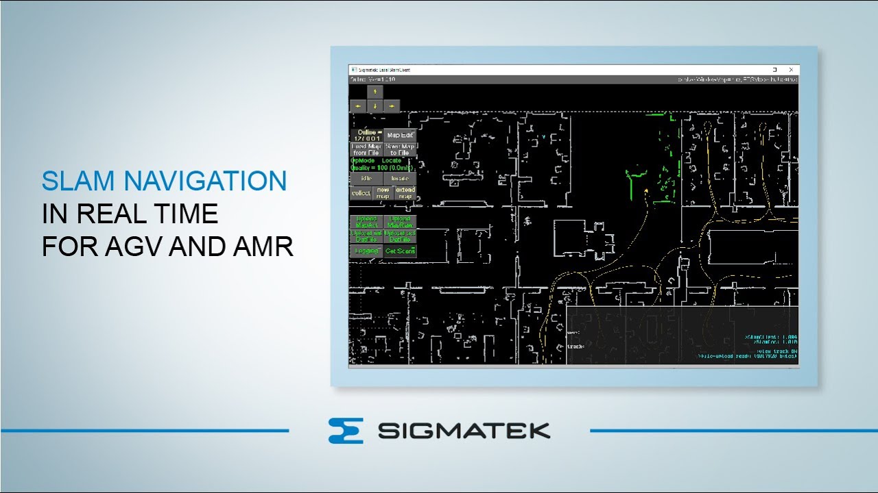 SLAM-Navigation in real time: SIGMATEK SlamLoc