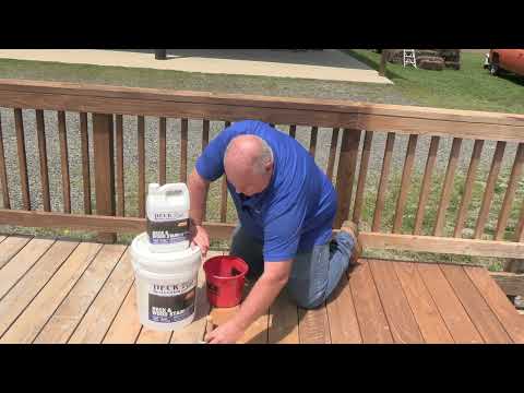 Deck Restoration Plus Deck & Wood Stain - Beach Haven Black Demo