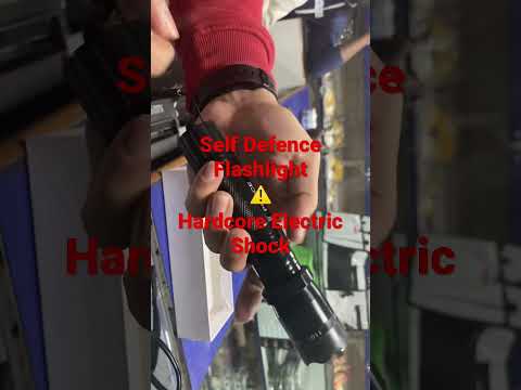 Self defence ⚠️ hardcore electric shock flashlight torch new safety gadget #selfdefense #women