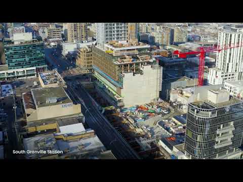 Broadway Subway Project, Flyover January 2024