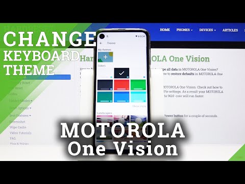 How to Change Keyboard Theme in Motorola One Vision - Personalize Keyboard Layout