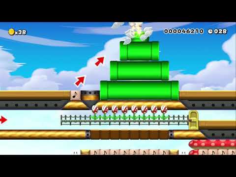 ワクワク飛行船を駆け回るSpeed Run by りょう* - SUPER MARIO MAKER - NO COMMENTARY 1az