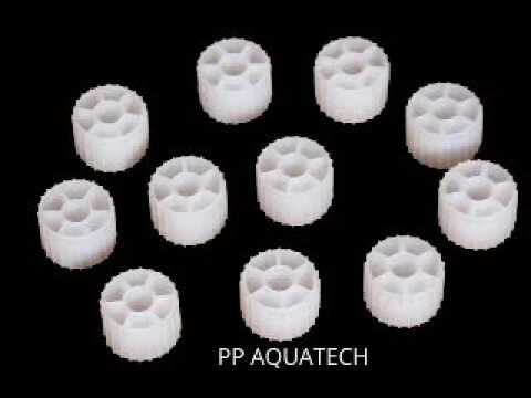 Black pp aquatech trapezoidal cylindrical bio pac media, pp ...