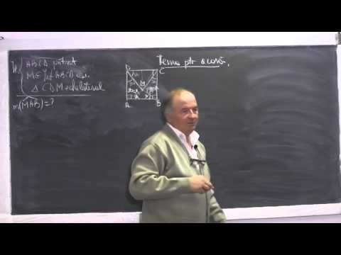 1/2 Lectia 725 Arii Triunghiuri echivalente Linia mijlocie Centru de greutate in triunghi - Clasa 7