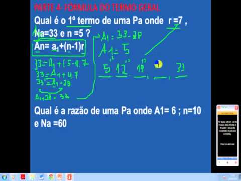 Progressão Aritmética - Parte 4- Fórmula do Termo Geral