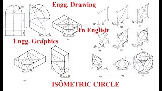 How to draw Isometric view of circle, isometric projection of circle. #Learningengineer #Engineering