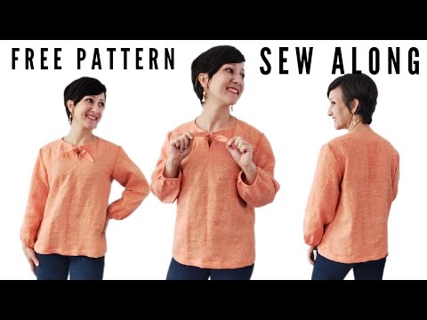 How to Make a Chic Tie-Front Blouse | Free Sewing Pattern
