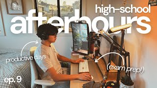📆📚 episode 9: highschool afterhours — late night exam study, battling burnout, productive habits