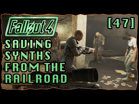 Saving 4 Synths From The Railroad | Fallout 4 Survival Mode Series [47]