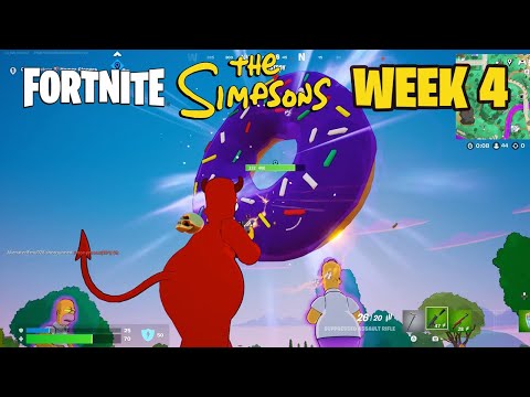 How to Easily complete Week 4 quests in Fortnite The Simpsons