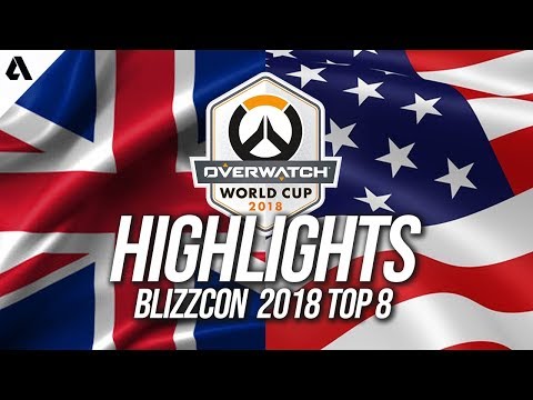 Team USA vs Team UK | Overwatch World Cup 2018 Quarterfinals Highlights