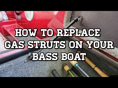 How to replace your OLD GAS STRUTS on your Bass Boat! (so easy a monkey could do it)