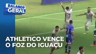 Athletico vence o Foz do Iguaçu por 3 a 1 e é o primeiro classificado para semifinal do Parananense