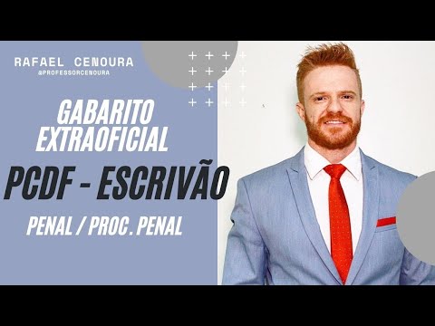 GABARITO EXTRAOFICIAL - ESCRIVÃO PCDF