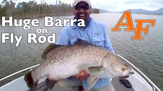 Fly Fishing Video Big Barramundi on Fly, Fishing Big Barra mancing mania Andysfishing EP.3