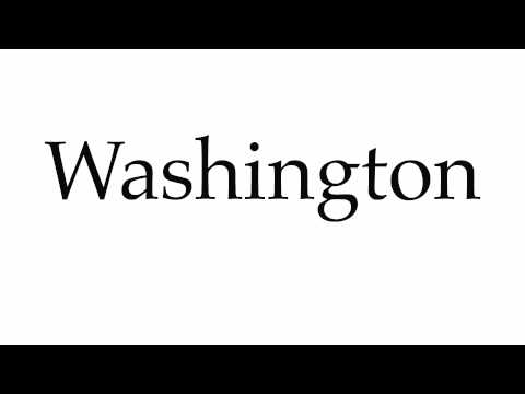 How to Pronounce Washington