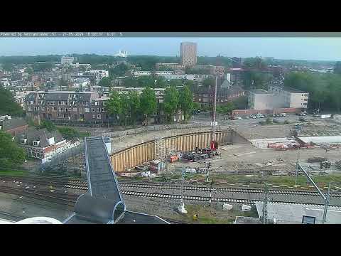 Live webcambeelden van de werkzaamheden op station Groningen