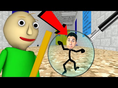 BALDI SHRUNK ME! | Baldi's Basics Mod