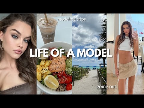 life of a model ♡ going out in Miami, beach days & work travel plans