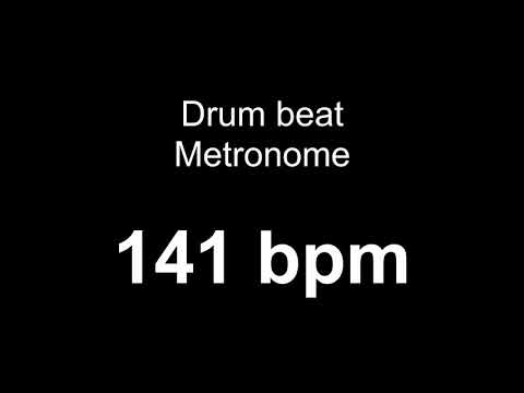 141 bpm metronome drum