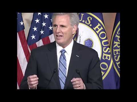 Kevin McCarthy spoke to reporters about Roger Stone & Bill Barr