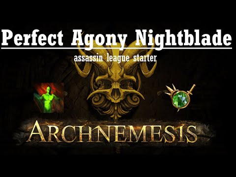 Perfect Agony Nightblade Archnemesis League Starter (~1ex all bosses) [Path of Exile 3.17]