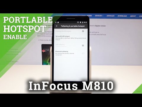 How to activate Portable Hotspot in InFocus M810 - Wi-Fi Sharing